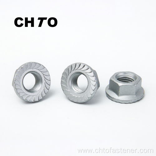 ISO 4161 Grade 10 Dacromet Hexagon flange nuts